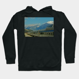 Canadian train in the Rockies Hoodie